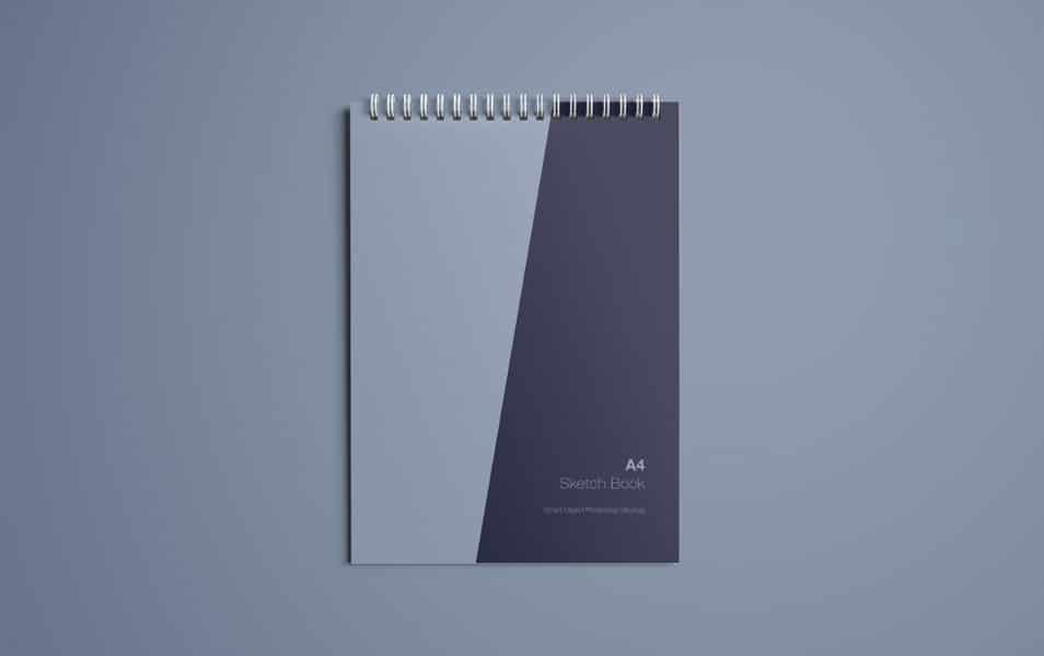 A4 Sketch Book Mockup