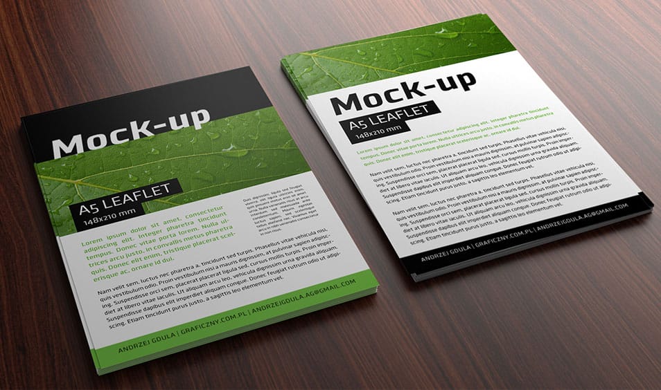 A5 Leaflet Mockup