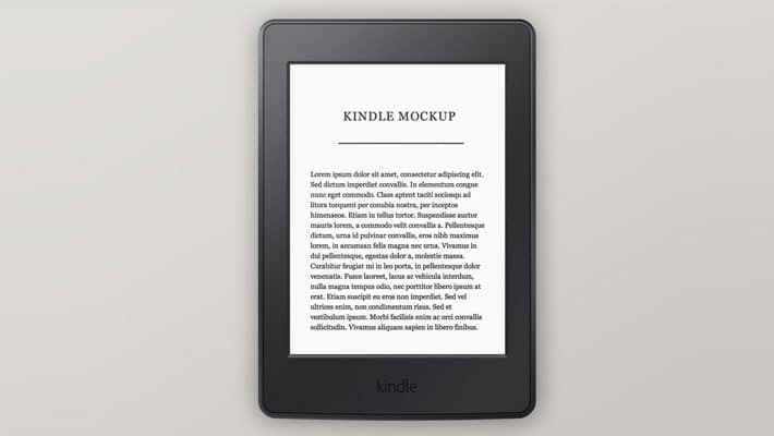Amazon Kindle Paperwhite Mockup
