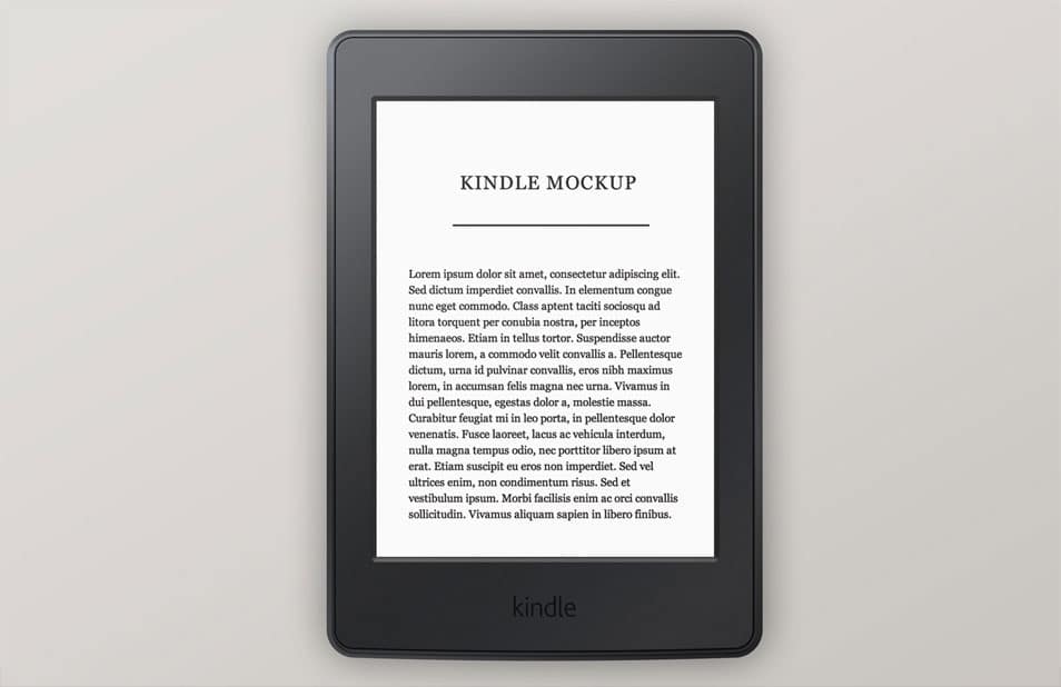 Amazon Kindle Paperwhite Mockup
