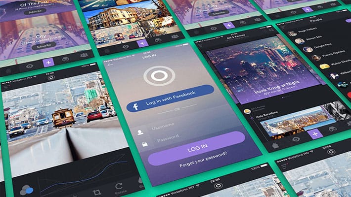 App Presentation Screens Mockup