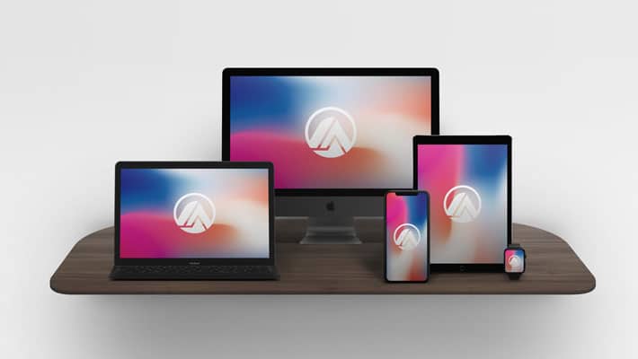 Apple Devices mockup PSD