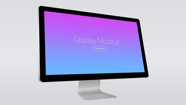 Apple Thunderbolt Display Mockup