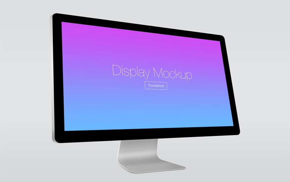 Apple Thunderbolt Display Mockup