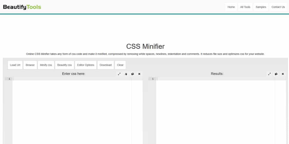 Beautifytools CSS Minifier