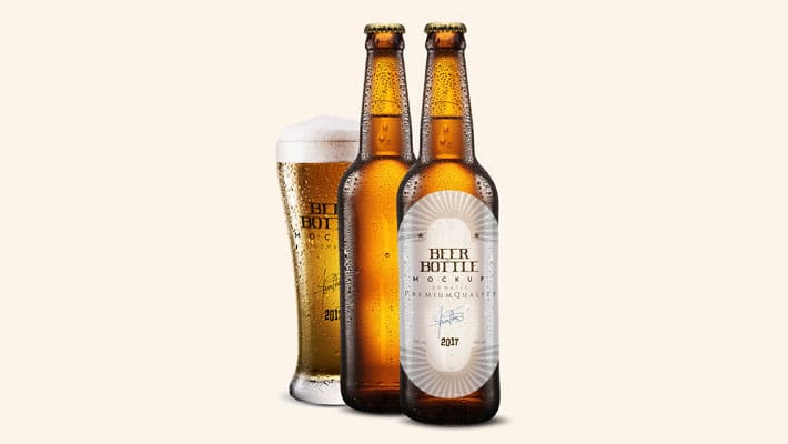 Beer Bottle Packaging Mockup