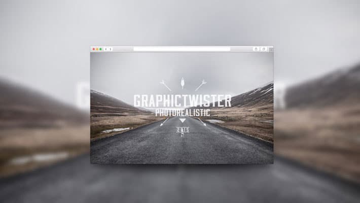 Blurred Background Browser Template