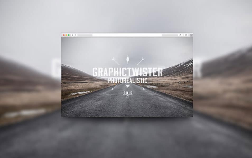 Blurred Background Browser Template