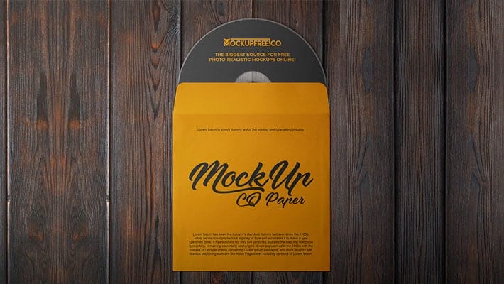 CD Paper Free PSD Mockups