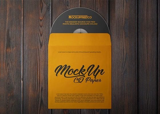 CD Paper Free PSD Mockups