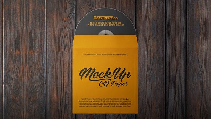 CD Paper Free PSD Mockups