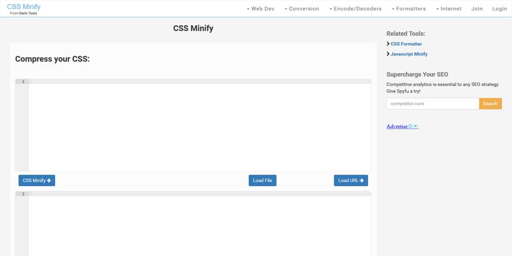 20+ Most Amazing CSS Minifier Tools 5 CSS Minify