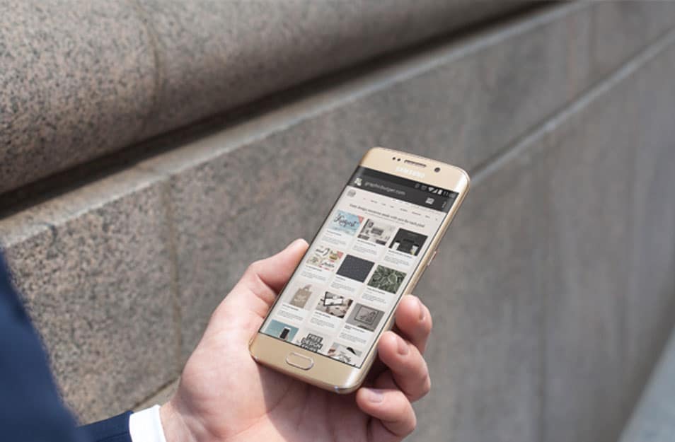 City Street Android MockUp PSD