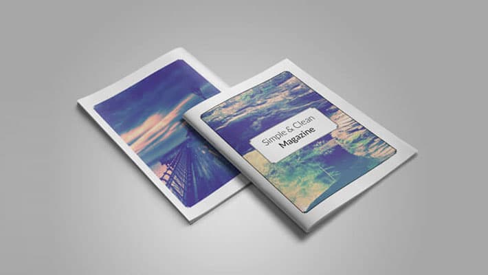 Clean & Simple Magazine Mockup