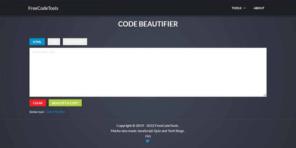 20+ CSS Beautifier Tools Worth Trying in 2019 16 Code Beautifier