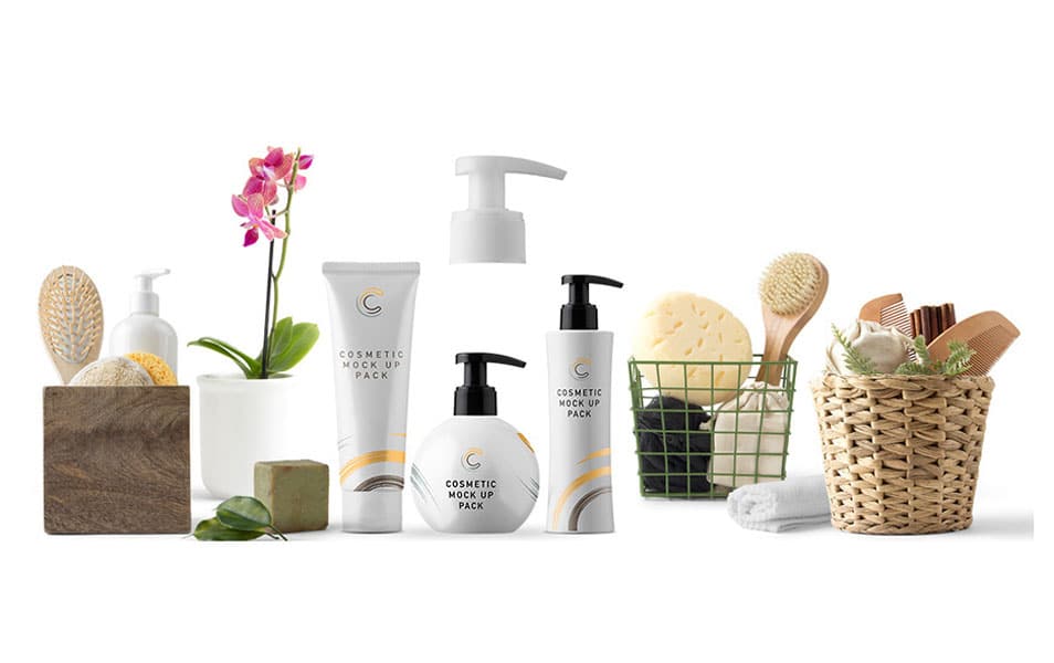 Cosmetic Packaging Mockups and Scene Creator Elements