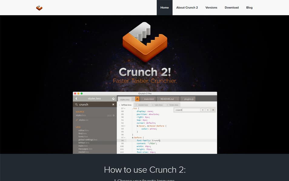 Crunch CSS Editors
