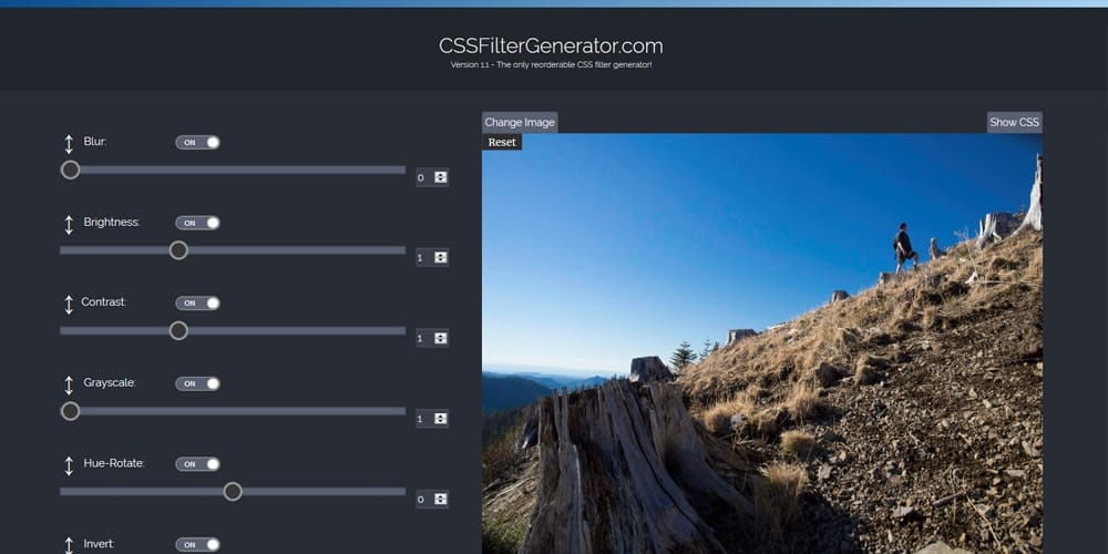 CSS Filter Generators & Libraries 10 Cssfiltergenerator
