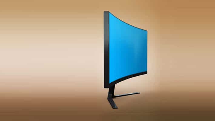 Curved Monitor 34uc97 Mockup