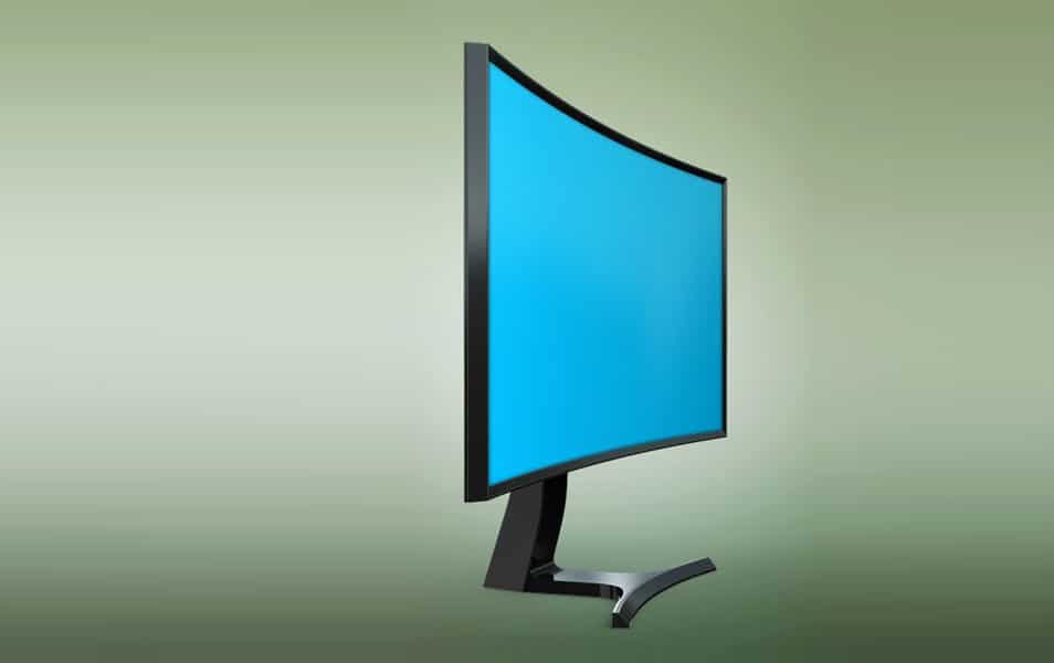 Curved Monitor Mockup