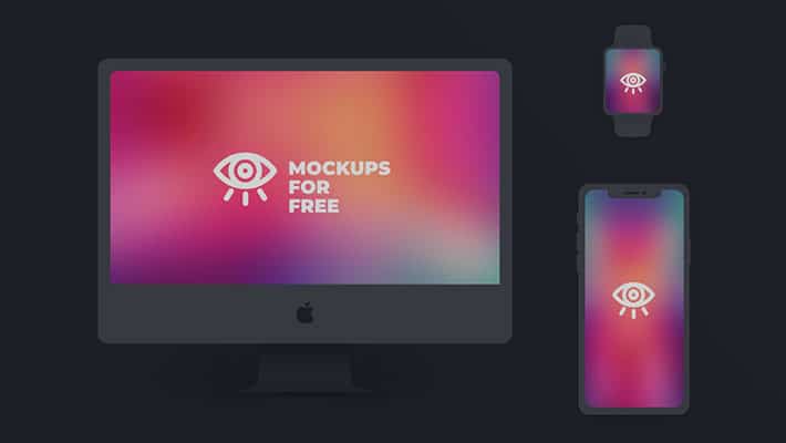 Dark Apple Product Mock Up