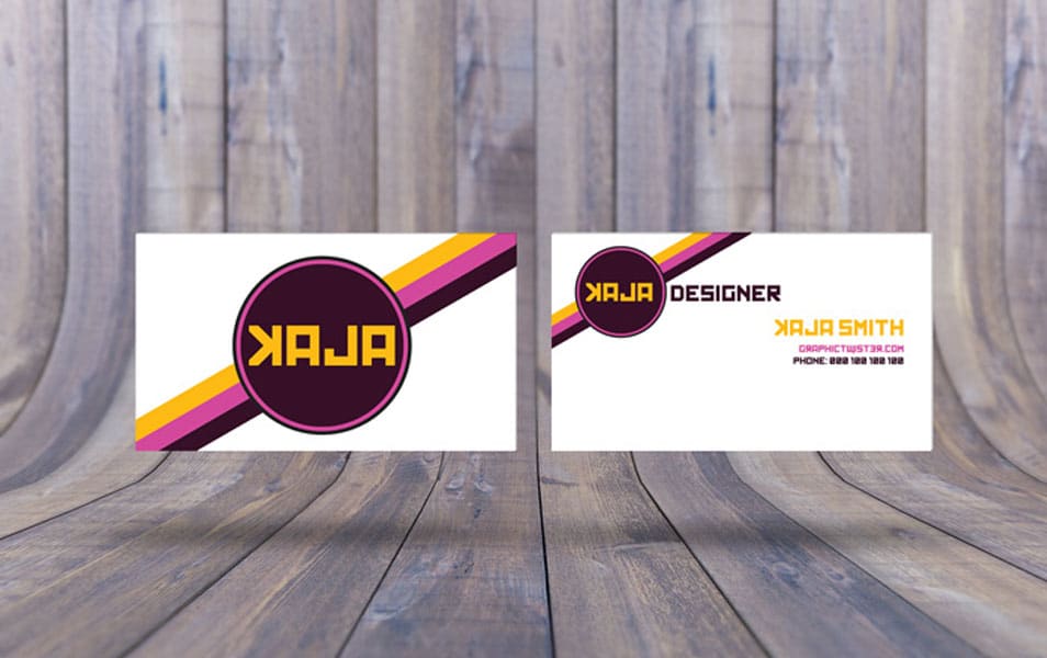 Double Business Card Mockup