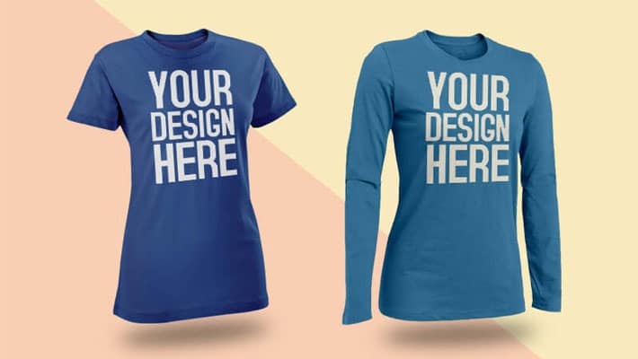 Female T-shirt Mockup