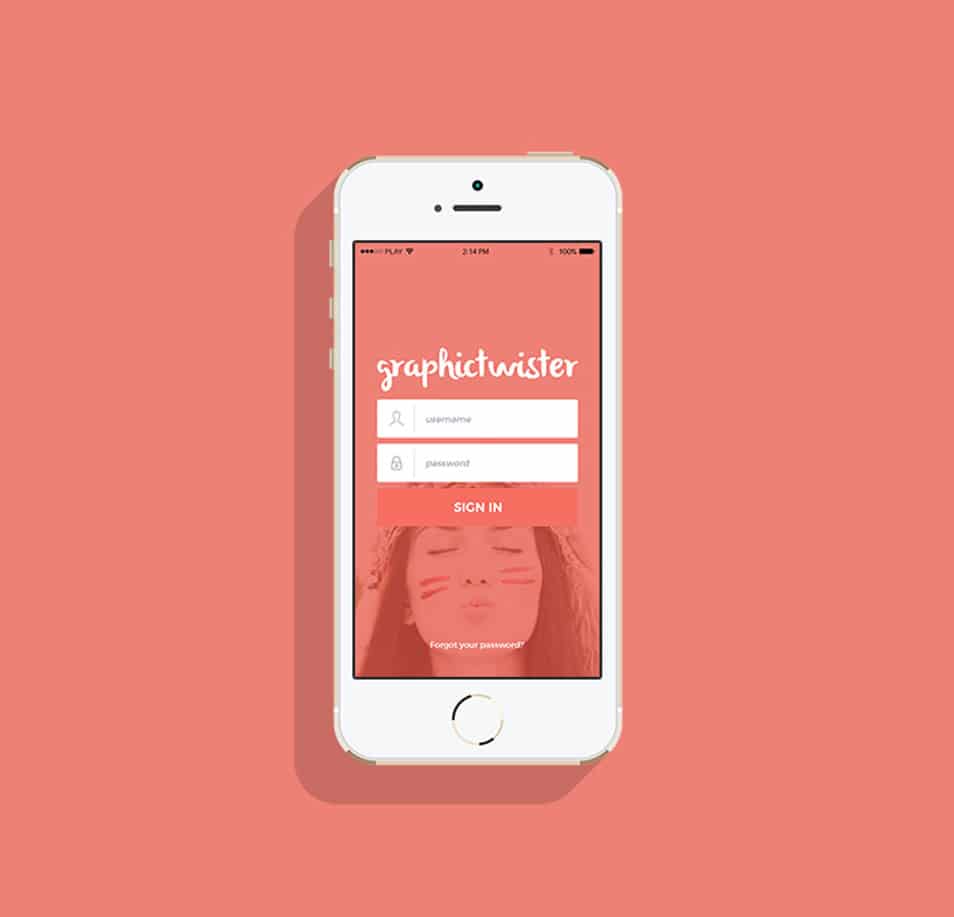 Flat iPhone 5S Mockup