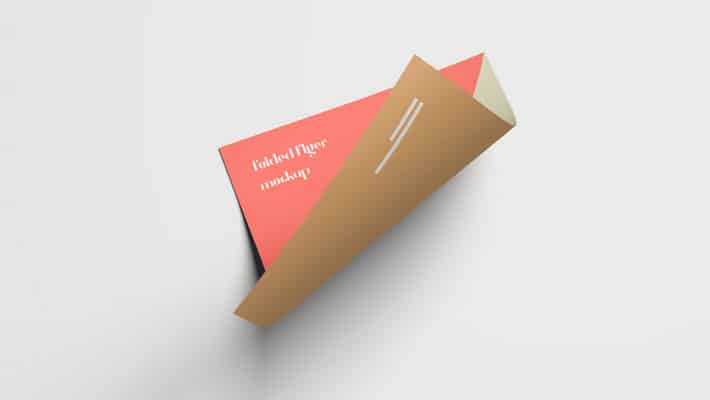 Folded Flyer Mockup