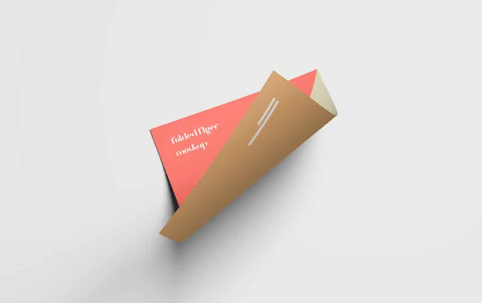 Folded Flyer Mockup
