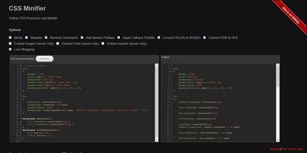 20+ Most Amazing CSS Minifier Tools 26 Foo 123 CSS Minifier