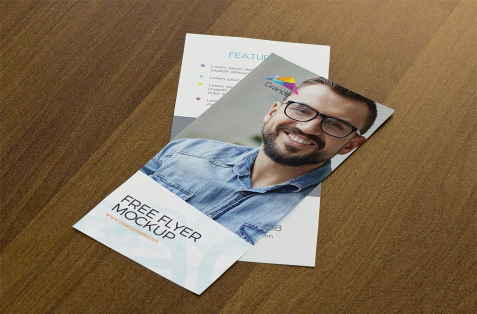Free Attractive Flyer Mockup