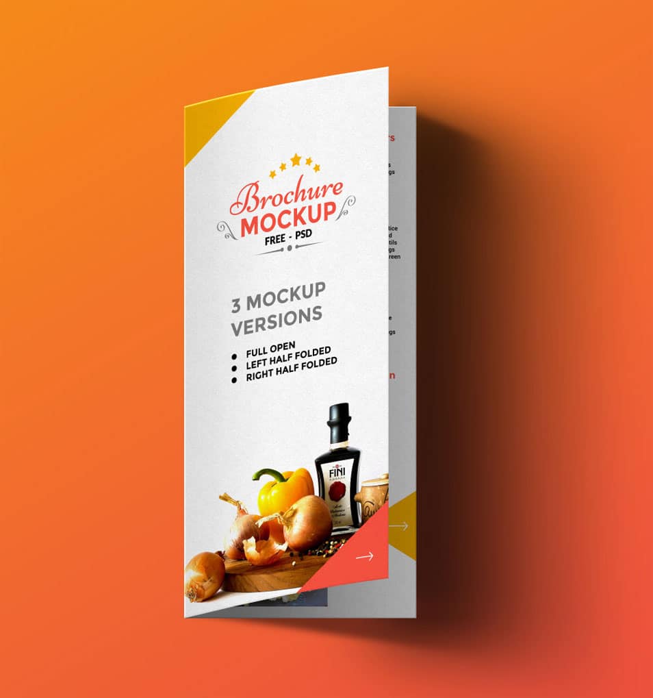 Free Bi-fold Brochure Mockup