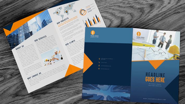 Free Brochure Mock-up PSD