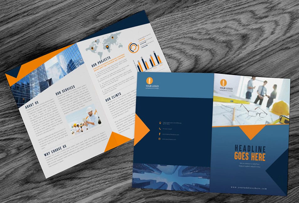 Free Brochure Mock-up PSD