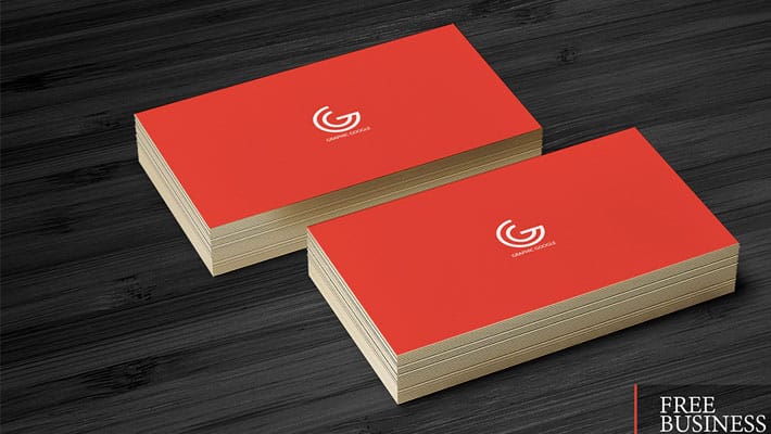 Free Business Card Mockup