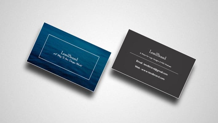 Free Business Card Mockup
