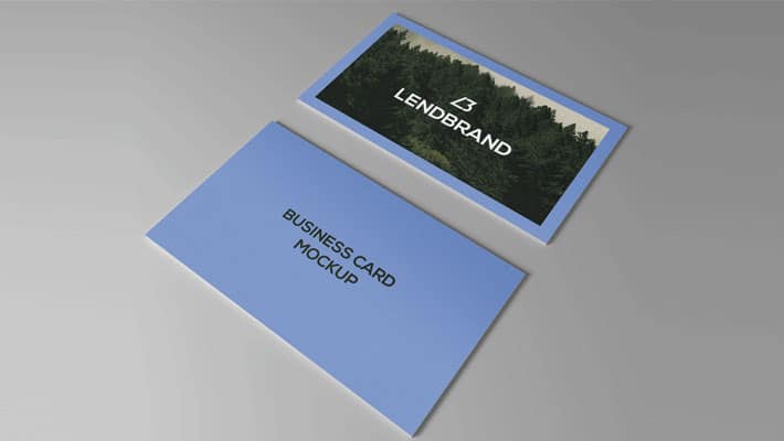 Free Business Card PSD Mockup