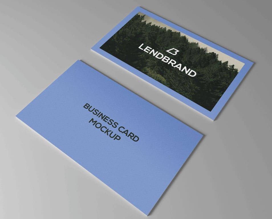 Free Business Card PSD Mockup