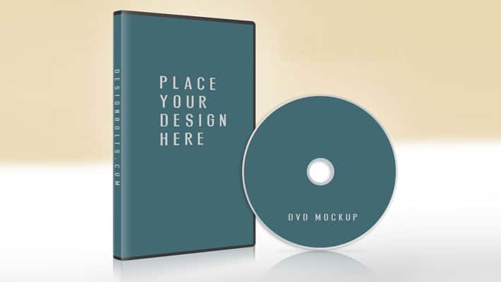 Free CD / DVD Case & Disc Cover Mock-up PSD