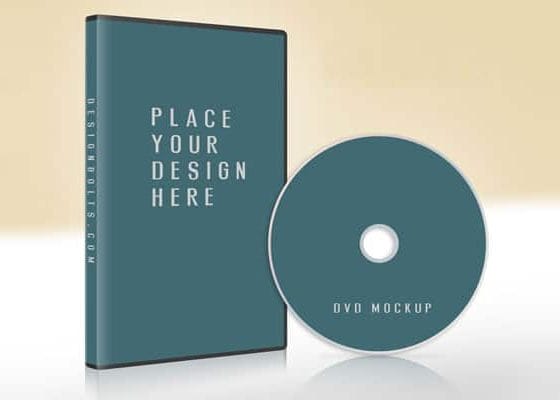 Free CD / DVD Case & Disc Cover Mock-up PSD