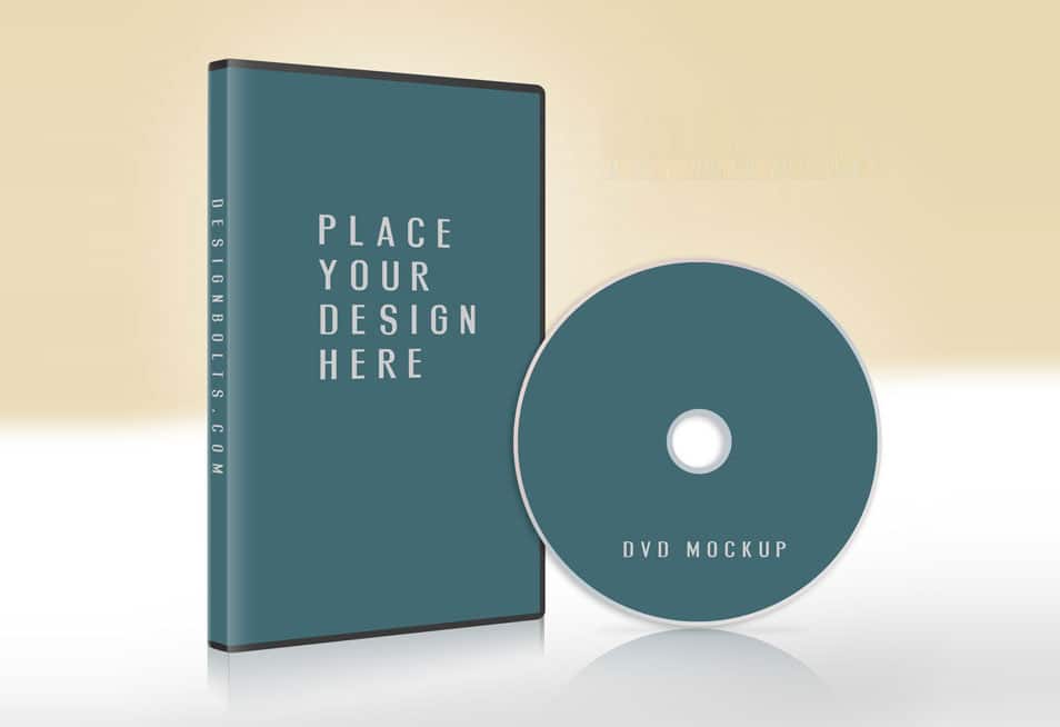 Free CD / DVD Case & Disc Cover Mock-up PSD
