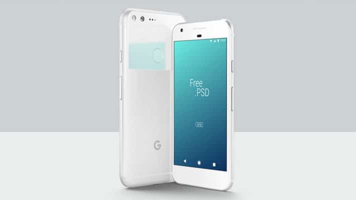 Free Google Pixel PSD Mockup