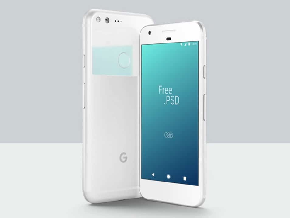 Free Google Pixel PSD Mockup