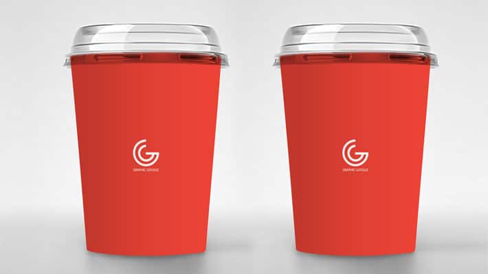 Free Ice Cream Disposable Packaging Mockup