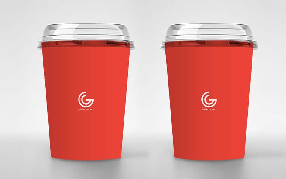 Free Ice Cream Disposable Packaging Mockup