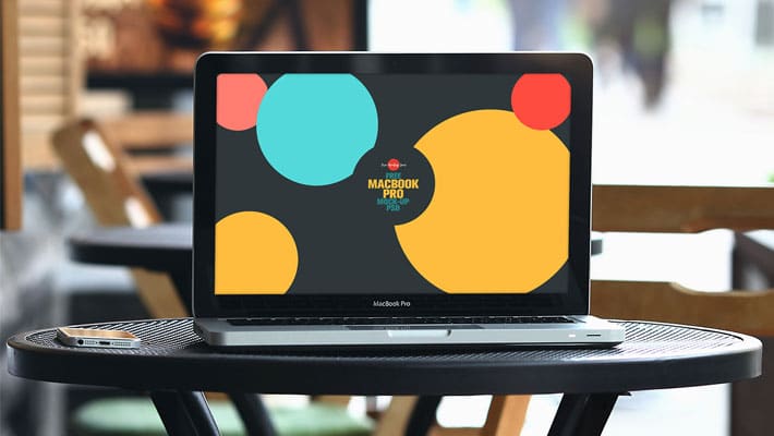 Free MacBook Pro Mock-up PSD