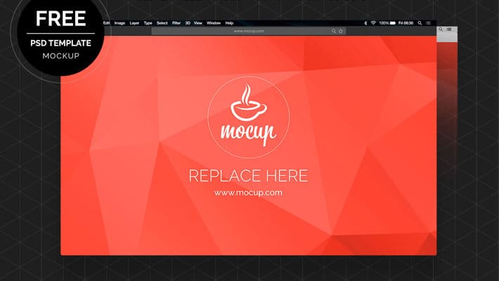 Free Menu Bar & Browser Mockup