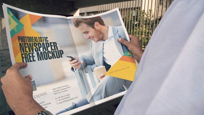 Free Newspaper Ad Design Mockup
