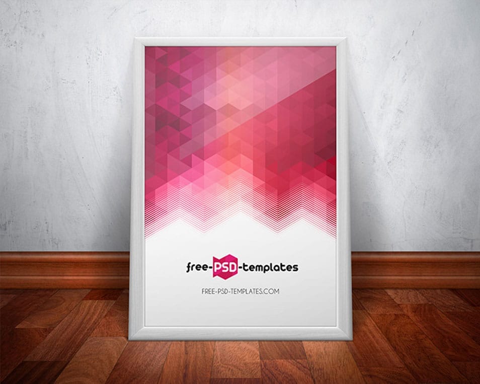 Free Poster Mock-up in PSD